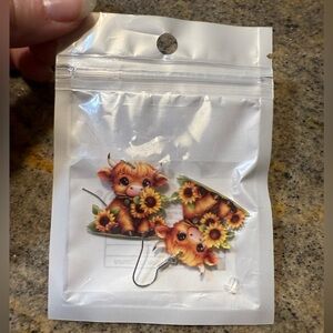 Highland cow earings